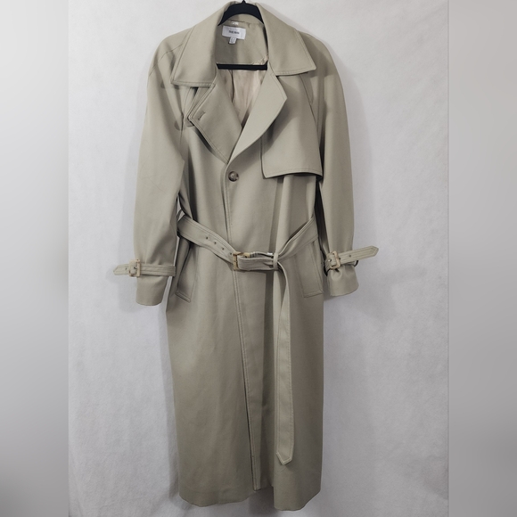 Reiss Darcie Wool-blend Belted Trench Coat - Picture 7 of 11